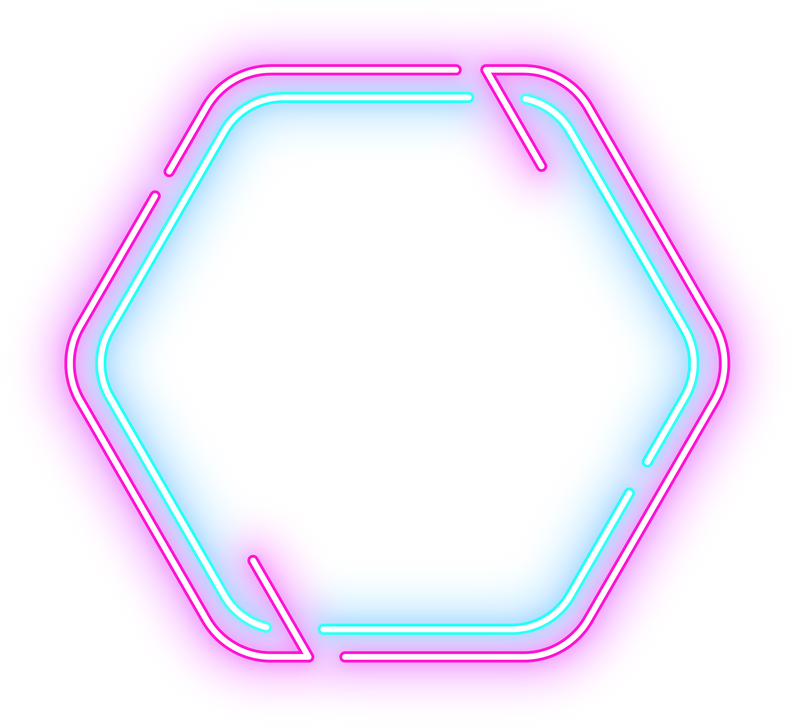 Futuristic Neon Frame